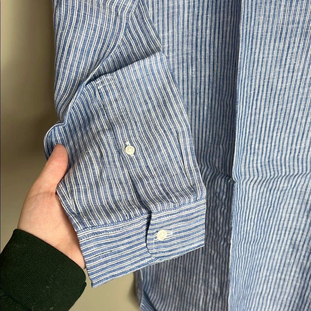 UNTUCKit Light Blue Long Sleeve Dress - Picture 6 of 7